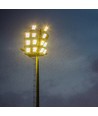 200W Samsung LED projektør - 137lm/W, IP65, sort hus, ultra-thin, udendørs