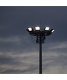 200W Samsung LED projektør - 137lm/W, IP65, sort hus, ultra-thin, udendørs