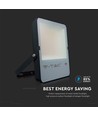 200W Samsung LED projektør - 137lm/W, IP65, sort hus, ultra-thin, udendørs