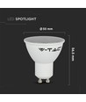 3 stk. GU10 4,5W LED spot - Mat glas, 400lm, 3000K