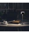 2W genopladelig LED bordlampe, IP54 - 200lm, dæmpbar, touch, 8-10 timers batteri, sort finish