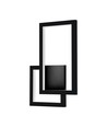 20W LED væglampe - Sort, geometrisk design, 3000K, IP20, 2660lm