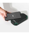 30.000mAh Solar Powerbank med trådløs opladning, 20W - Sort, 111Wh, aluminium, USB-C PD, solcellepanel