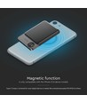 10000mAh trådløs magnetisk powerbank, 20W - Ultra-tynd, aluminium, MagSafe, digitalt display, space grey