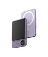 5000mAh ultra-tynd MagSafe powerbank, 20W - Aluminium, lilla, trådløs hurtigopladning
