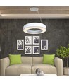 60cm 50W LED designer pendel, dæmpbar - 4000K, 6100lm, hvid, Triac dæmpbar