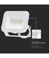 20W LED projektør, hvid - Samsung LED chip, IP65, 6500K, udendørs