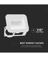 20W LED projektør, hvid - Samsung LED chip, IP65, 6500K, udendørs