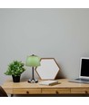 1,5W LED bordlampe, 3-i-1 - Krom/Lysegrøn, touch dæmpbar, genopladelig, USB-C, Ø14x28 cm