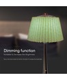 1,5W LED bordlampe, 3-i-1 - Krom/Lysegrøn, touch dæmpbar, genopladelig, USB-C, Ø14x28 cm