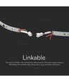 120 VT-2835 LED løbelysstribe 10W/m - 24V, 3000K, IP20, sammenkoblingsbar, 10 m/rulle, pris pr. meter
