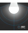 3 stk. E27 4,5W LED kronepærer - G45, 4000K, hvidt glas, 3-pak