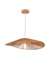 E27 designer pendelophæng med hampereb - 60cm, brun, IP20, uden lyskilde