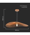 E27 Designer pendelophæng i reb - 1 meter, max 40W, IP20, Ø80cm, 2 års garanti