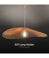 E27 Designer pendelophæng i reb - 1 meter, max 40W, IP20, Ø80cm, 2 års garanti