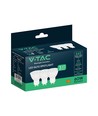 VT-247 spotlys 6W GU10 - plast, 3000K, 110°, 3 stk/pakke