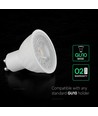VT-247 spotlys 6W GU10 - plast, 3000K, 110°, 3 stk/pakke