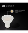 10W GU10 LED pære - 1000lm, Samsung LED chip, 110 grader, erstatter 70W