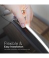 5m 10W/m LED COB strip - 24V, IP20, 3000K, 1000lm/m