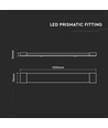 6x 40W komplet LED armatur - 120 cm, 3 års producentgaranti, 230V