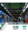 6x 50W komplet LED armatur - 150 cm, 3 års producentgaranti, 230V