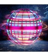 Hover Orb flyvende bold med RGB lys - Ø9,5 cm, lilla, perfekt til børn og barnlige sjæle