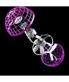 Hover Orb flyvende bold med RGB lys - Ø8,5 cm, lilla, perfekt til børn og barnlige sjæle
