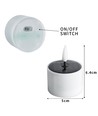6-pak LED solcelle stearinlys - Ø5cm, 6,4cm høj, IP44 udendørs
