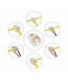LED strip multi samler - 10mm, enkeltfarvet, IP20, 5V-24V