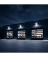 30W LED projektør - 185lm/W, IP65, Samsung LED chip, kold hvid, sort kabinet, udendørs