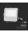 30W LED projektør - 185lm/W, IP65, Samsung LED chip, kold hvid, sort kabinet, udendørs