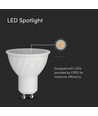GU10 6,5W dæmpbar LED pære - Samsung LED chip, 110 grader, 3000K, 5 års garanti