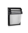 VT-754 væglampe E27 - mat sort, mat glas