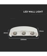 Vt-846 LED væglampe 5W - 4000K, sandet hvid