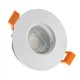 GU10 indbygningsspot, IP65 - Hvid, rund, uden lyskilde
