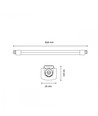 150cm Gennemfortrådet Værkstedslampe LED - 45W LED armatur, 5400lm, IP65