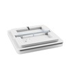 330x330 Nymphea Fusion loftlampe 20W eller 30W eller 40W - CCT, 230V, 120°, IP44, 53mm, hvid, firkantet, LED
