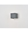 6W CUBIC PRO væglampe - IP65, antracit grå, sløjfbar, justerbar, firkantet, op/ned, inde / ude, inkl. lyskilde