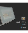 VT-44012 projektør 10W - LED, 6500K, hvidt hus