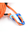 5m orange reb med RGB lys - Med karabinhage, maks. 80kg belastning