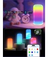 RGBIC+CCT LED bord/natlampe - Hvid, touch styring, IP20 indendørs