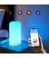RGBIC+CCT LED bord/natlampe - Hvid, touch styring, IP20 indendørs