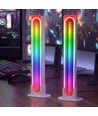 2 stk. RGBIC infinite ambient light bar hvid - 24cm, Bluetooth, 5W