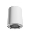 GU10 påbygningsspot - Hvid, IP44, rund, loftlampe, uden lyskilde