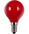 E14 1W LED kronepære - G45, Rød, Party Colour Premium