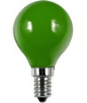E14 1W LED kronepære - G45, Grøn, Party Colour Premium