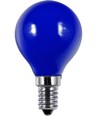 E14 1W LED kronepære - G45, Blå, Party Colour Premium