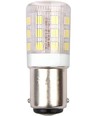 BA15d 3W LED rørpære - 4,5cm, 250lm, klar glas