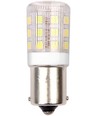 BA15s 3W LED rørpære, 4,5cm - 250lm, klar glas, 3000K