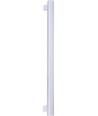 8W S14s LED rør, 4000K - 880lm, T30, Opal glas